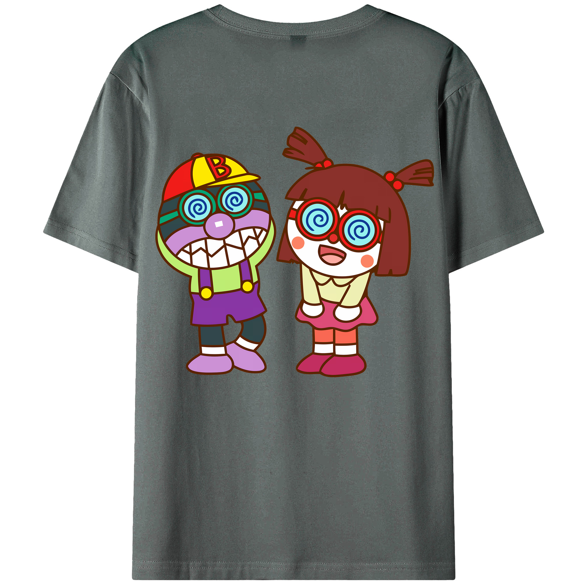 （画像用） アンパンマン Anpanman 綿100％ メンズ半袖Tシャツ（バックプリント） 通気性